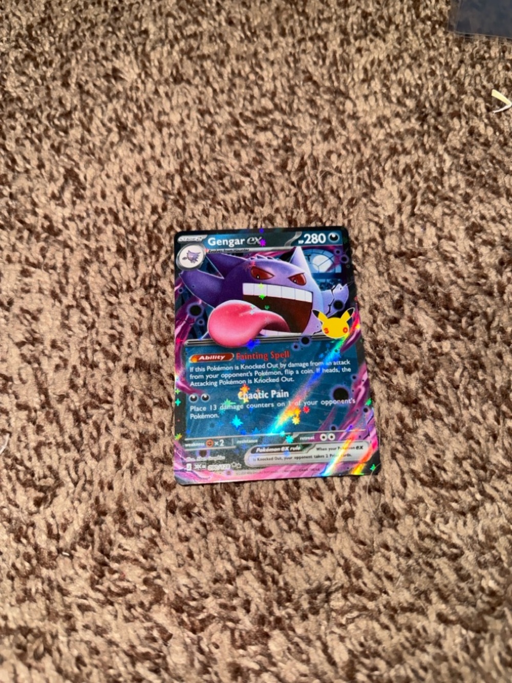 Pokemon Gengar EX 090/128 30th Celebration